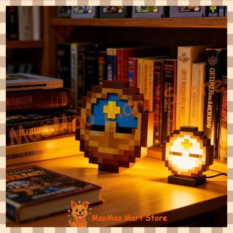 Resin Art Clock - นาฬิกาติดผนังสไตล์พิกเซลย้อนยุคสุดชิค รูปทรงดวงอาทิตย์และดวงจันทร์ อัพเกรดเป็นระบบ 24 ชั่วโมง/12 ชั่วโมง