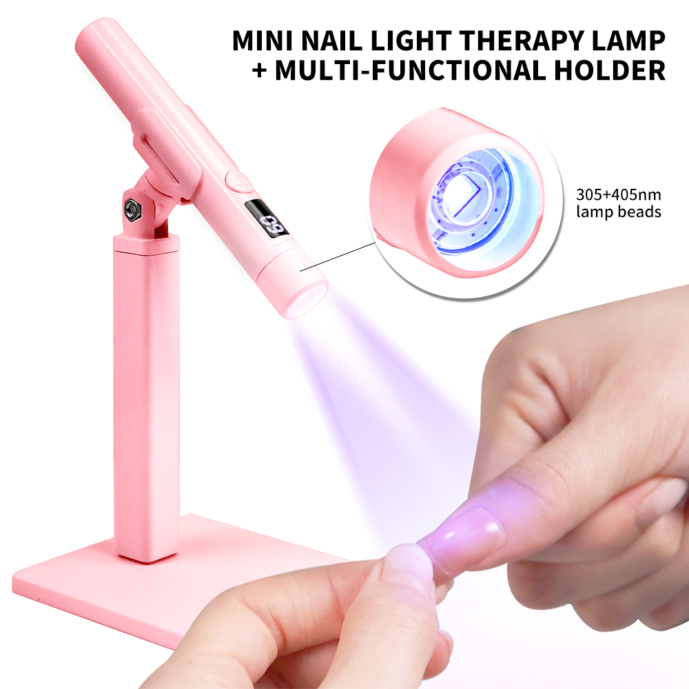 Resin Art Stand - แบบพกพาเล็บ UV LED โคมไฟแบบชาร์จไฟได้สําหรับเล็บเจลเรซิ่นแห้ง Quick UV
