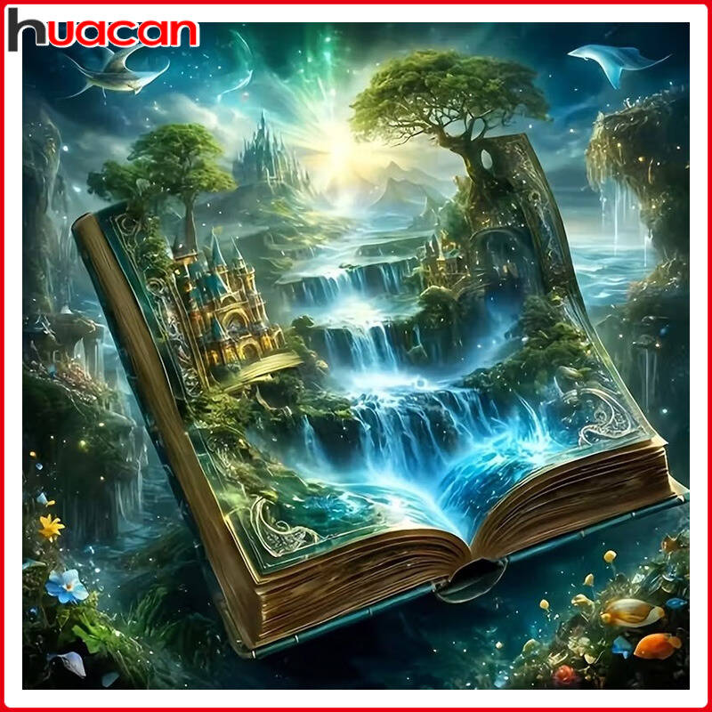 Resin Art Book - ภาพวาดการ์ตูนด้วยเม็ด5D ด้วยเม็ดเพชรจากดิสนีย์แบบทำมือชุดโมเสคแบบฟองสบู่ชุดมาใหม่ล่าสุดน่ารักเป็นของขวัญ hiasan kamar สำหรับเด็ก