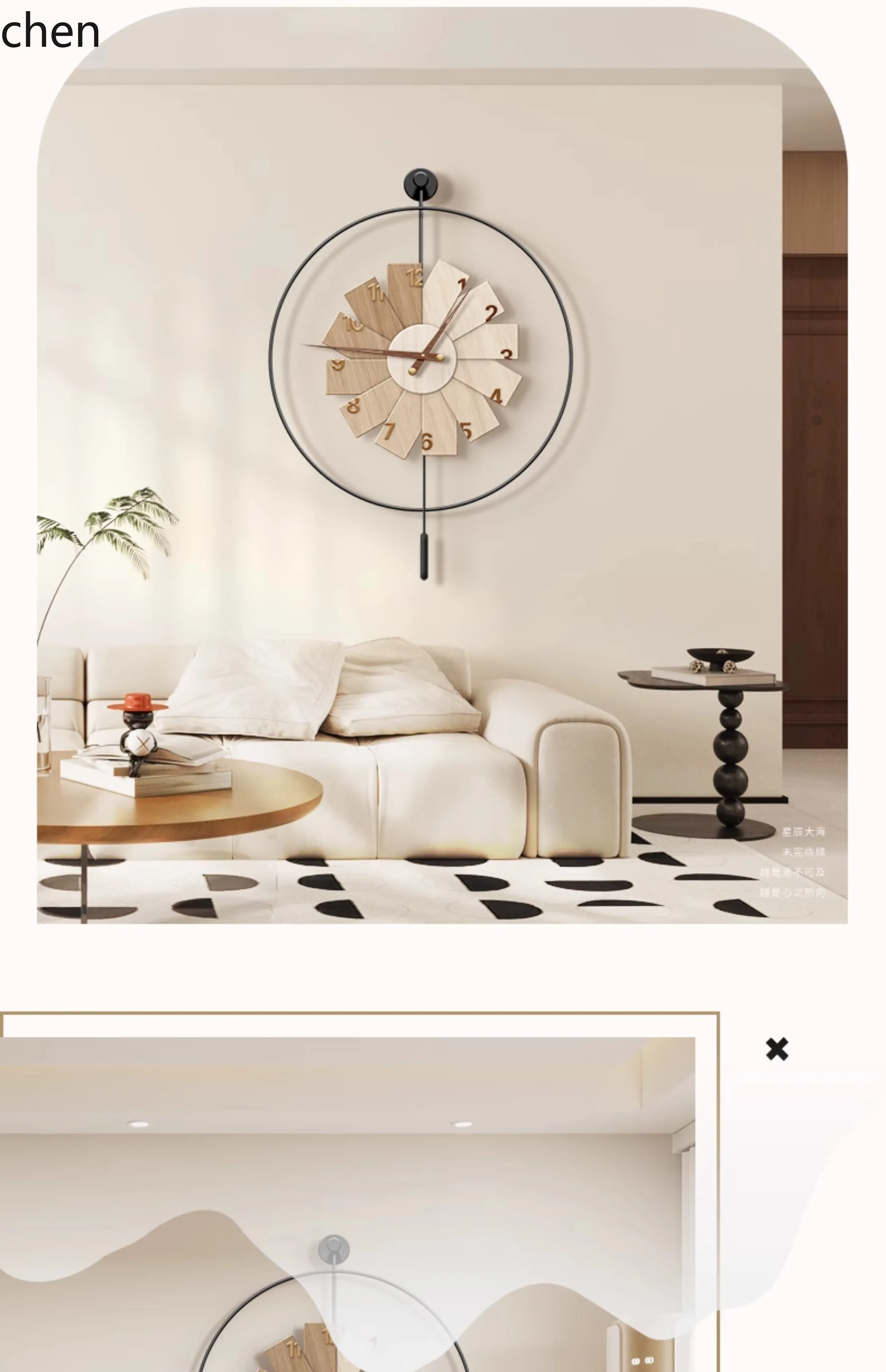 Resin Art Clock - L15- นาฬิกาแขวนผนังสไตล์โมเดิร์นมินิมอล สำหรับร้านอาหาร ศิลปะระดับไฮเอนด์ ห้องนั่งเล่น บ้าน