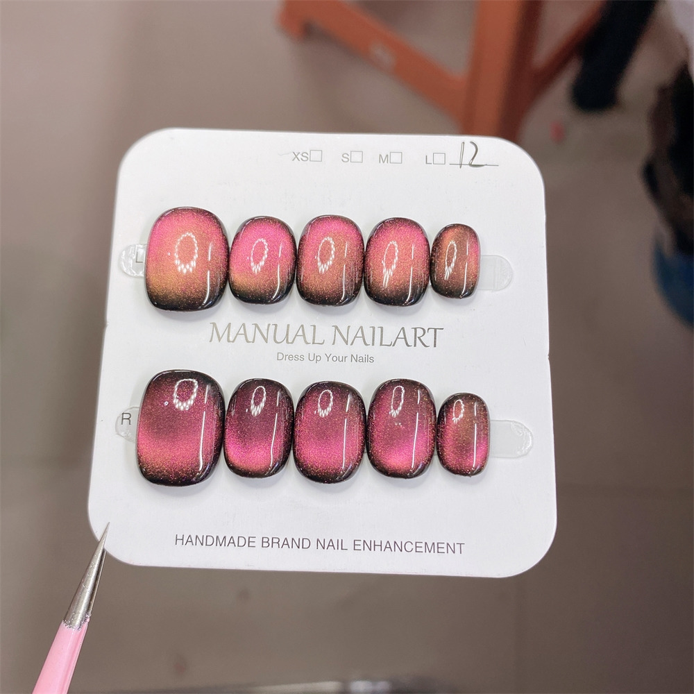 Resin Art Gel - สติ๊กเกอร์ติดเล็บเจลทำมือ 10 ชิ้น ผลิตภัณฑ์สำเร็จรูป คุณภาพสูง ให้ความรู้สึกหรูหรา