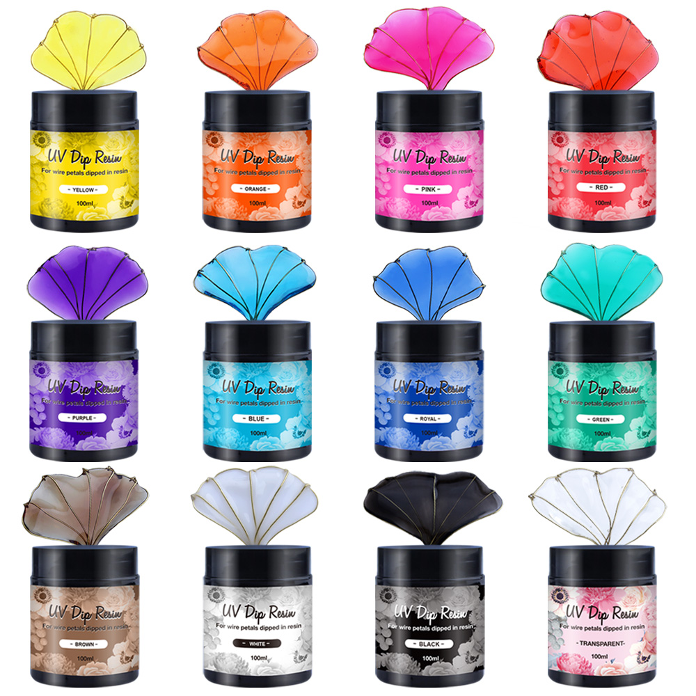 Resin Art Uv - เรซิ่นจุ่ม UV 12 สี (พิเศษสำหรับรูปทรงลวด) –