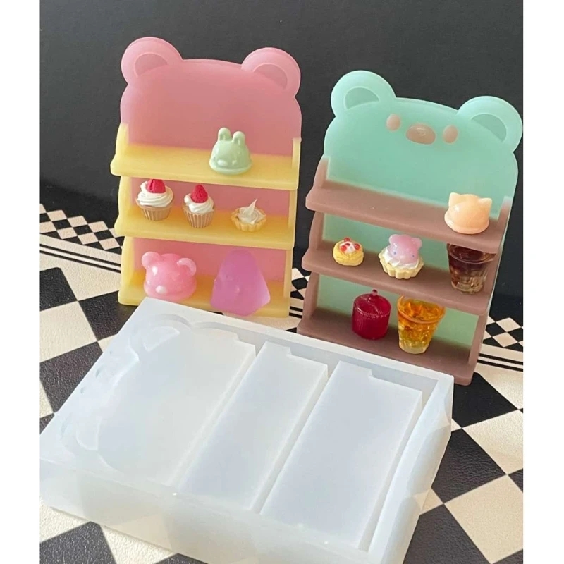 Resin Art Book - ชั้นหนังสืออีพ็อกซี่แม่พิมพ์เรซินแม่พิมพ์เครื่องประดับเครื่องประดับ DIY อุปกรณ์เสริม Handcraft แม่พิมพ์ซิลิโคนชั้นวางของ