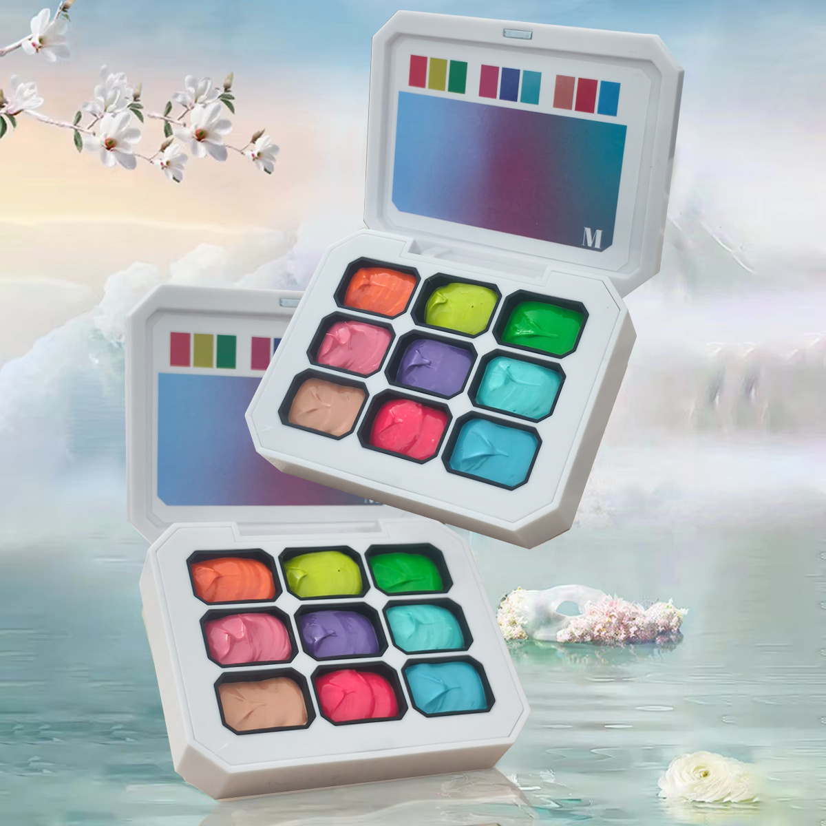 Resin Art Gel - ยาทาเล็บเจล 9 สี 1 ชิ้น สำหรับเพ้นท์เล็บไล่เฉดสี