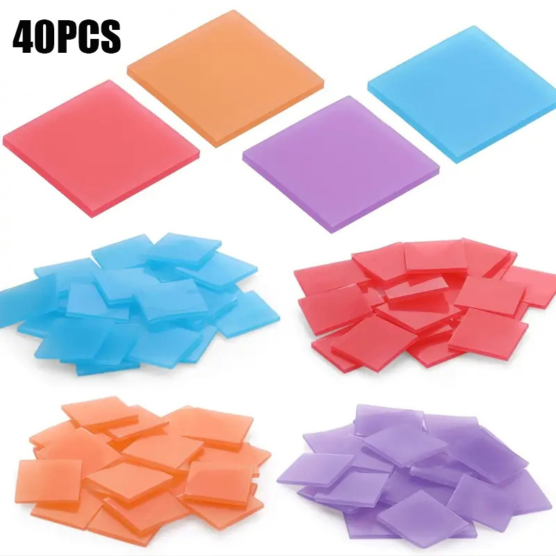 Resin Art Gel - แว็กซ์สำหรับงานเพ้นท์เพชร 40 ชิ้น, แว็กซ์สำหรับตกแต่งเล็บ, อุปกรณ์งานฝีมือเพ้นท์เพชร DIY