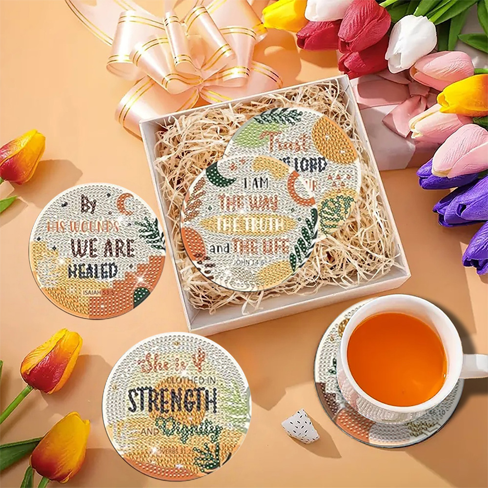 ชุดจานรองแก้วเพชร 8 ชิ้น/ชุด ด - Resin Art And Design บทวิจารณ์และราคา