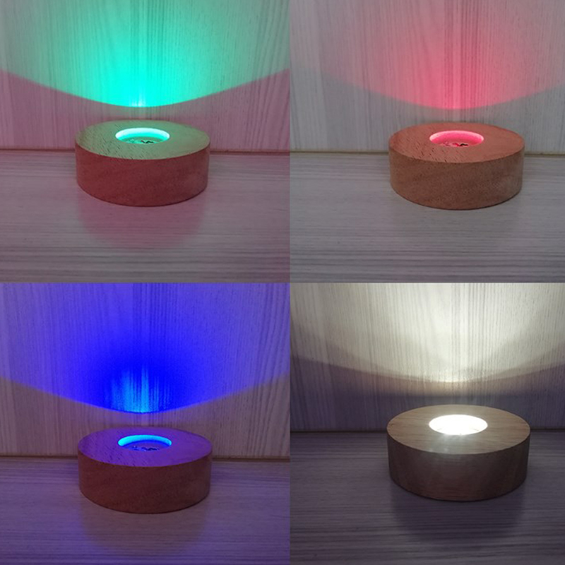 ไฟ LED ไม้ทรงกลม8ซม. สำหรับ3D  - Resin Art Stand บทวิจารณ์และราคา