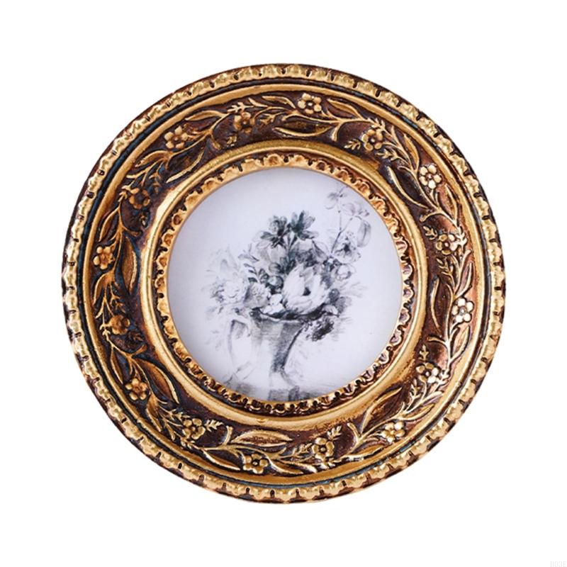 Antique Bronze Gold กรอบรูปกลม - Resin Art Photo Frame บทวิจารณ์และราคา
