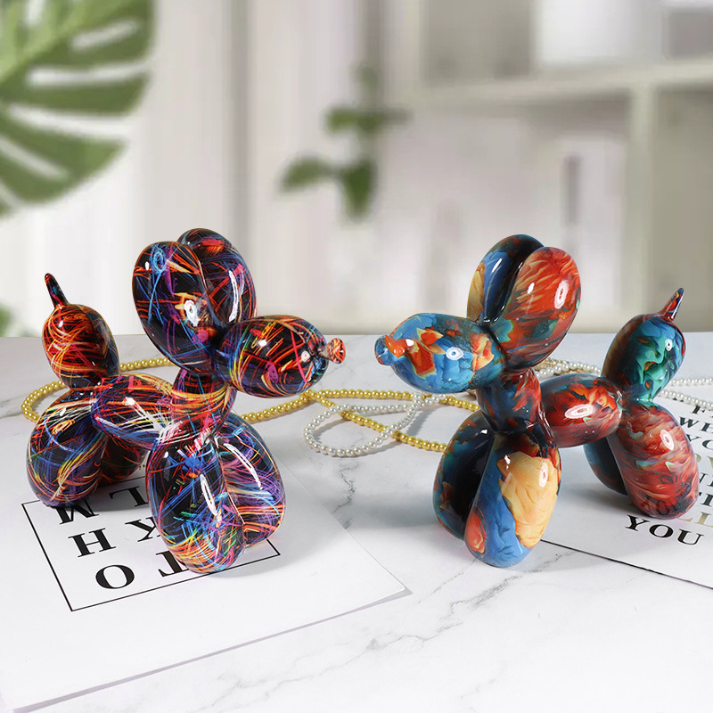 แปลกน้ํา-โอนบอลลูนสุนัขประติมา - Resin Art Stand บทวิจารณ์และราคา