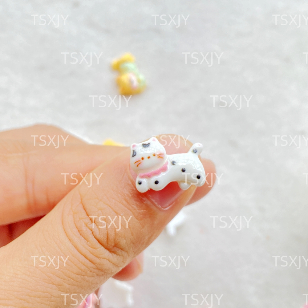 ชาร์มตกแต่งเล็บรูปแมวและสุนัข  - Resin Art And Design บทวิจารณ์และราคา