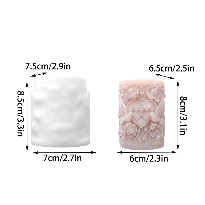 แม่พิมพ์ซิลิโคนรูปเทียนรูปหัวใ - Resin Art And Design บทวิจารณ์และราคา