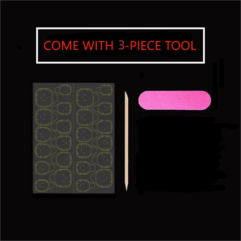 เล็บปลอมแบบกดติด 10 ชิ้น สีฟ้า - Resin Art And Design บทวิจารณ์และราคา