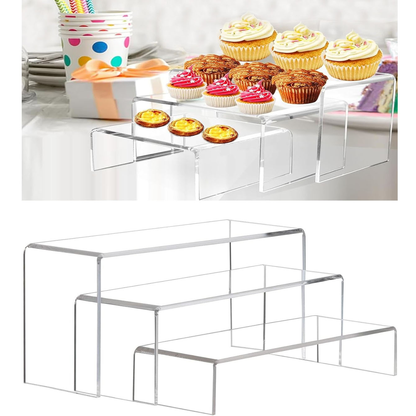 ชั้นวางอะคริลิกใส 3 ชิ้น, ชั้น - Resin Art Stand บทวิจารณ์และราคา