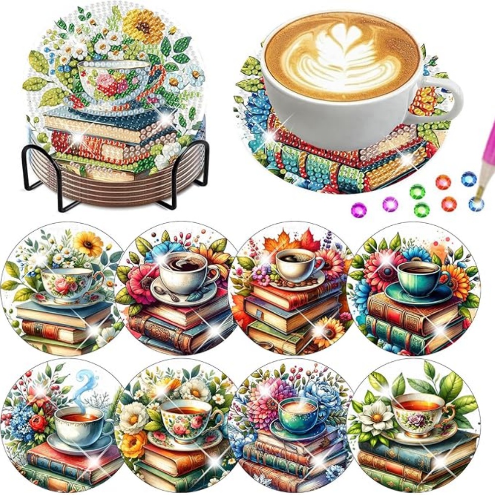 ชุดภาพวาดเพชร DIY 8 ชิ้น พร้อม - Resin Art Stand บทวิจารณ์และราคา