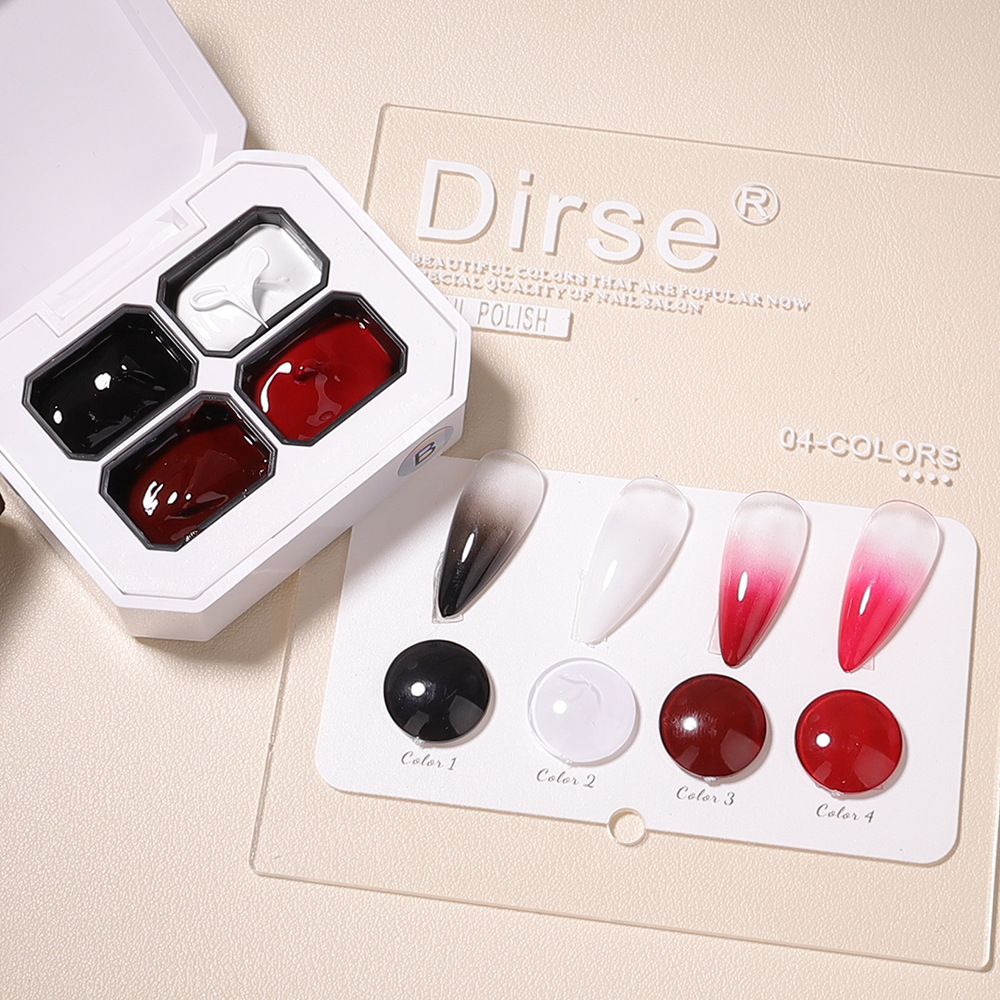 ยาทาเล็บเจล 4 สี ทาเล็บแบบพัทต - Resin Art Gel บทวิจารณ์และราคา