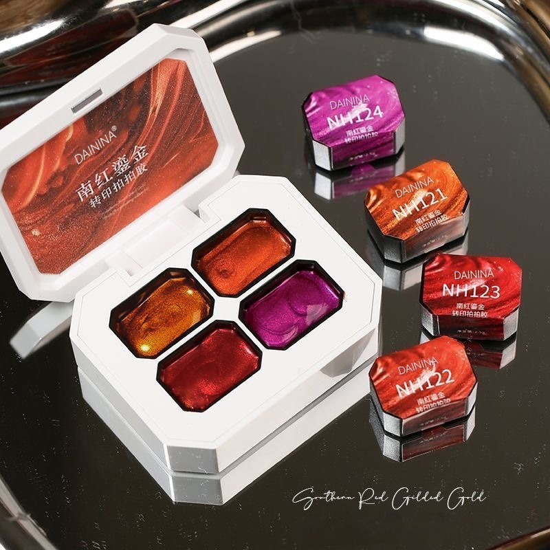 ยาทาเล็บเจล 4 สี ทาเล็บแบบพัทต - Resin Art Gel บทวิจารณ์และราคา