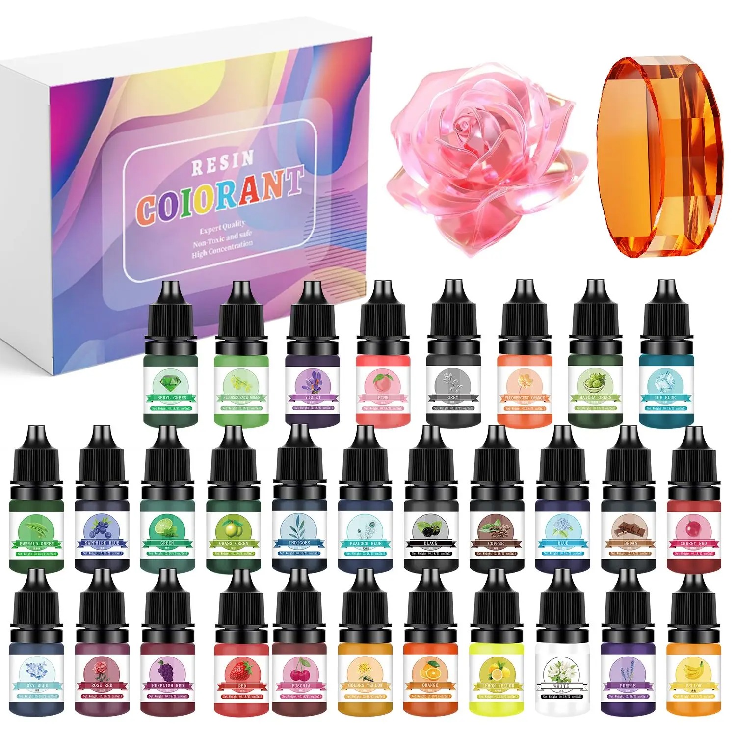 ชุดสีเรซิ่นอีพ็อกซี่ 30 สี ขนา - Resin Art Uv บทวิจารณ์และราคา