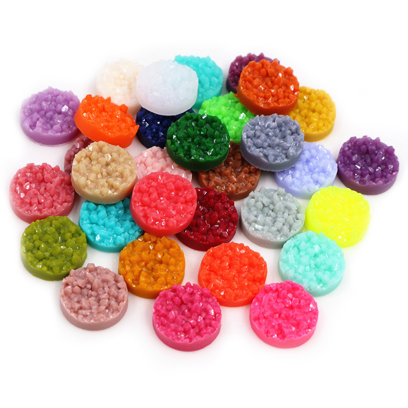 40pcs เรซิ่น Druzy Cabochons โ - Resin Art Jewelry Kit บทวิจารณ์และราคา