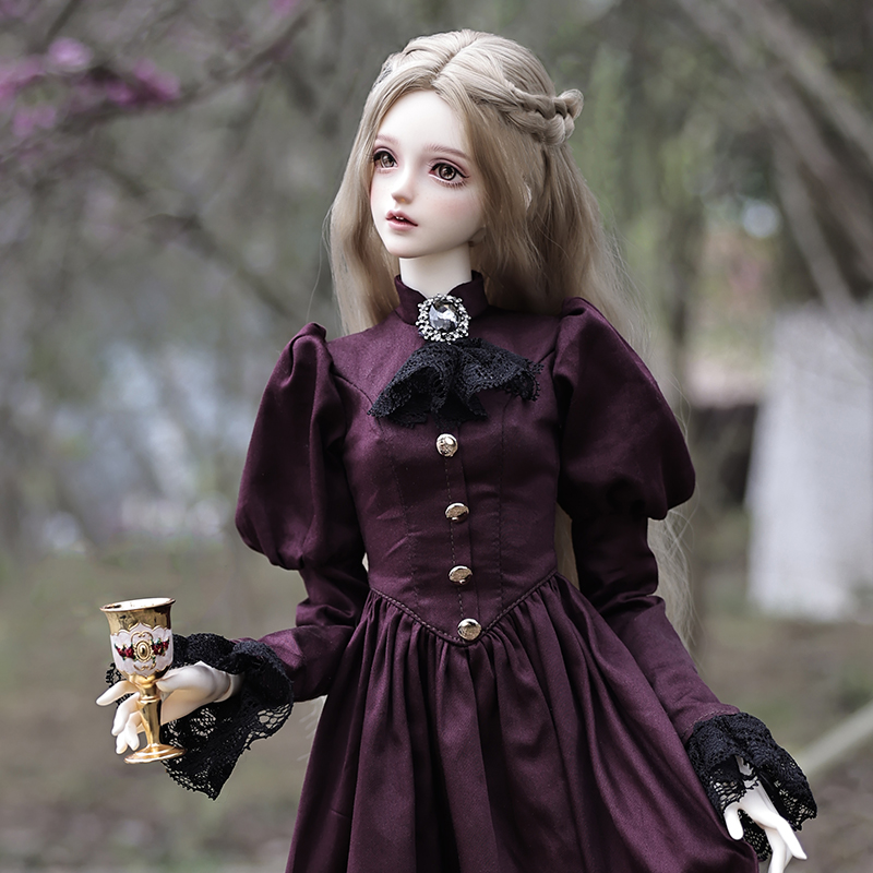Elina ตุ๊กตา BJD 1/3สวย Elegan - Resin Art Purple บทวิจารณ์และราคา
