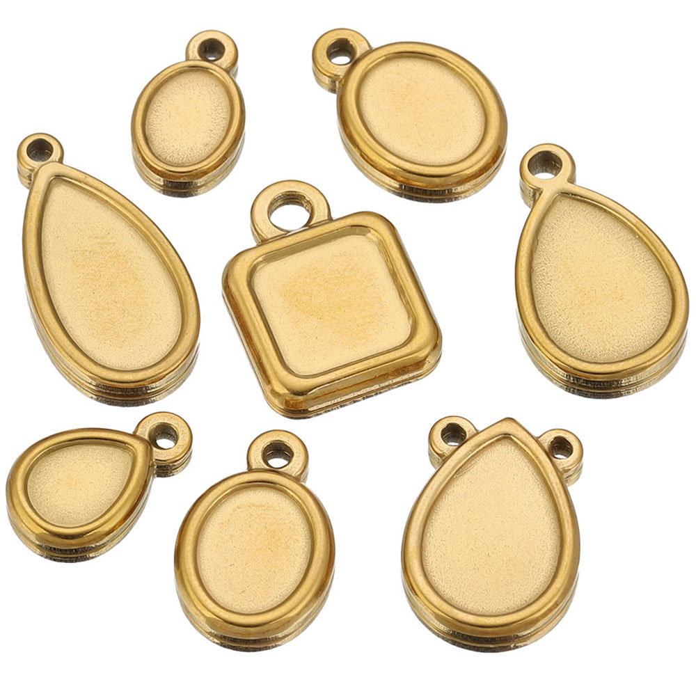 ถาดจี้สแตนเลสทรงสี่เหลี่ยม ทรง - Resin Art Jewelry Kit บทวิจารณ์และราคา