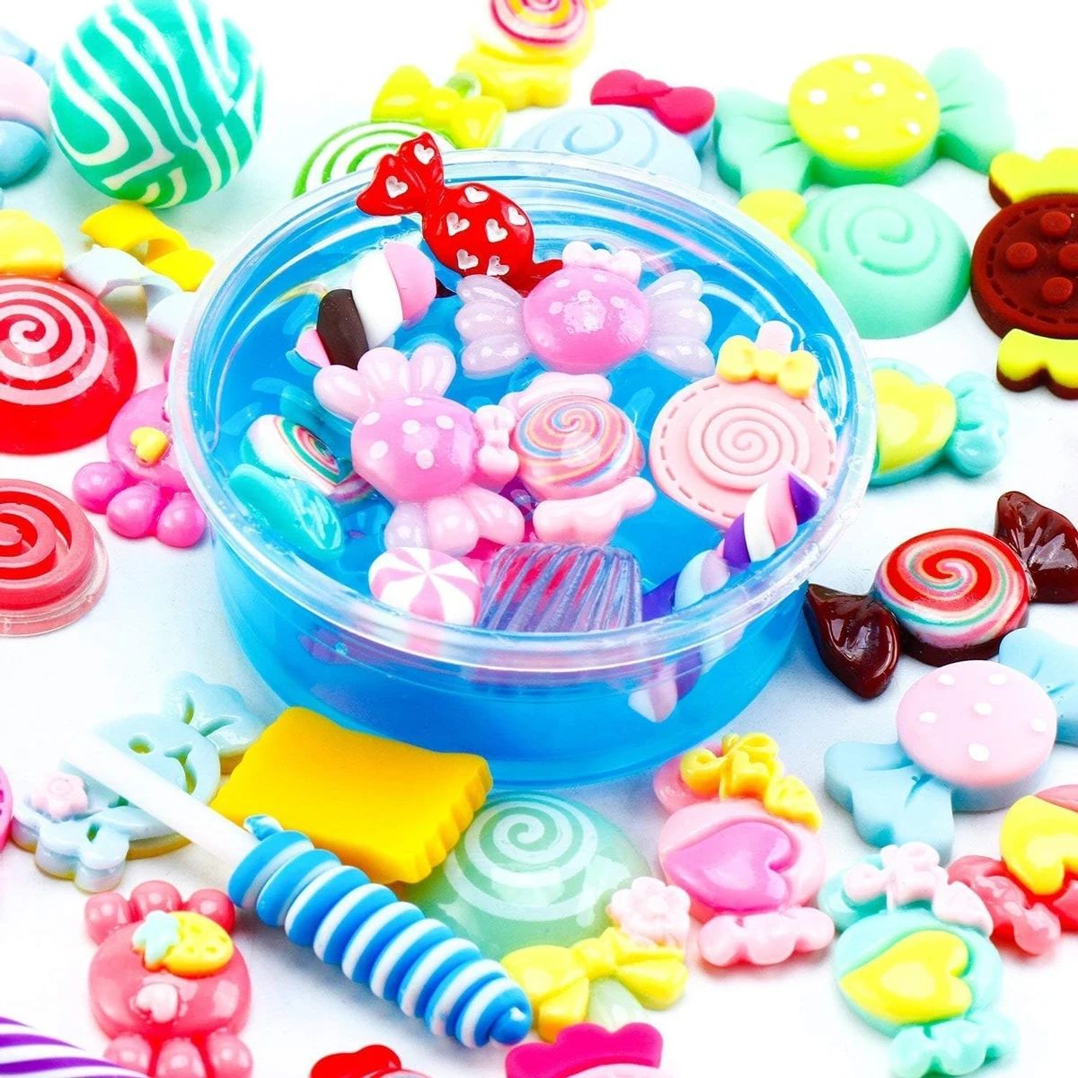 30pcs สุ่ม Candy Slime Charms  - Resin Art Jewelry Kit บทวิจารณ์และราคา