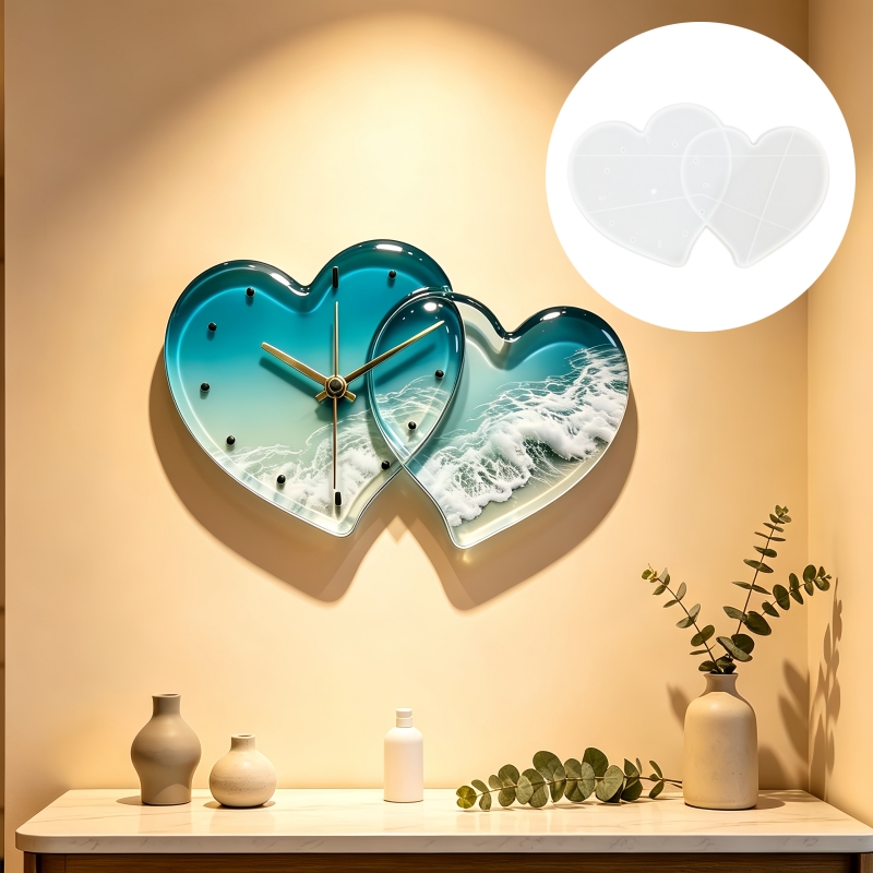 แม่พิมพ์ซิลิโคนนาฬิกาตกแต่งบ้า - Resin Art Clock บทวิจารณ์และราคา