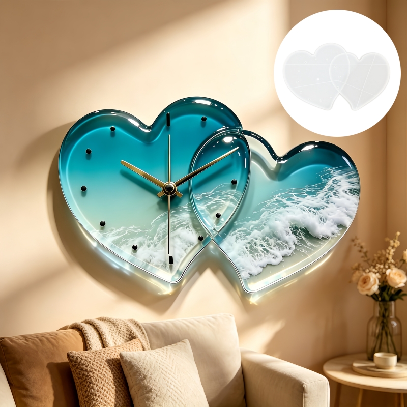 แม่พิมพ์ซิลิโคนนาฬิกาตกแต่งบ้า - Resin Art Clock บทวิจารณ์และราคา