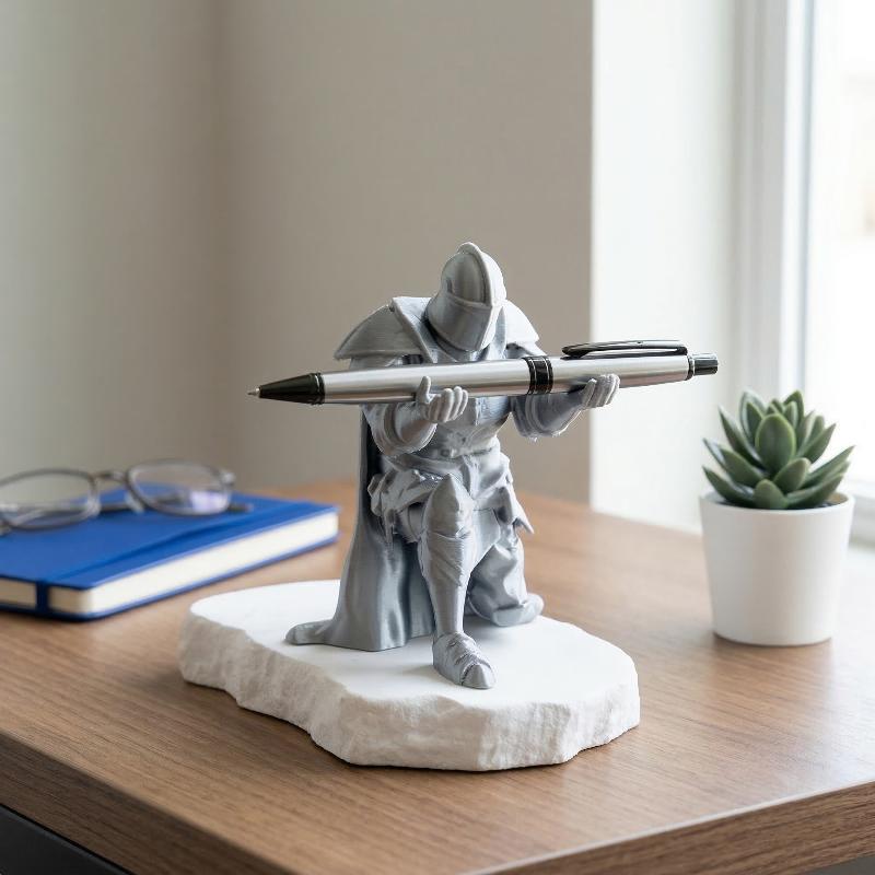ที่วางปากกาเรซิ่นรูปชุดเกราะยุ - Resin Art Stand บทวิจารณ์และราคา