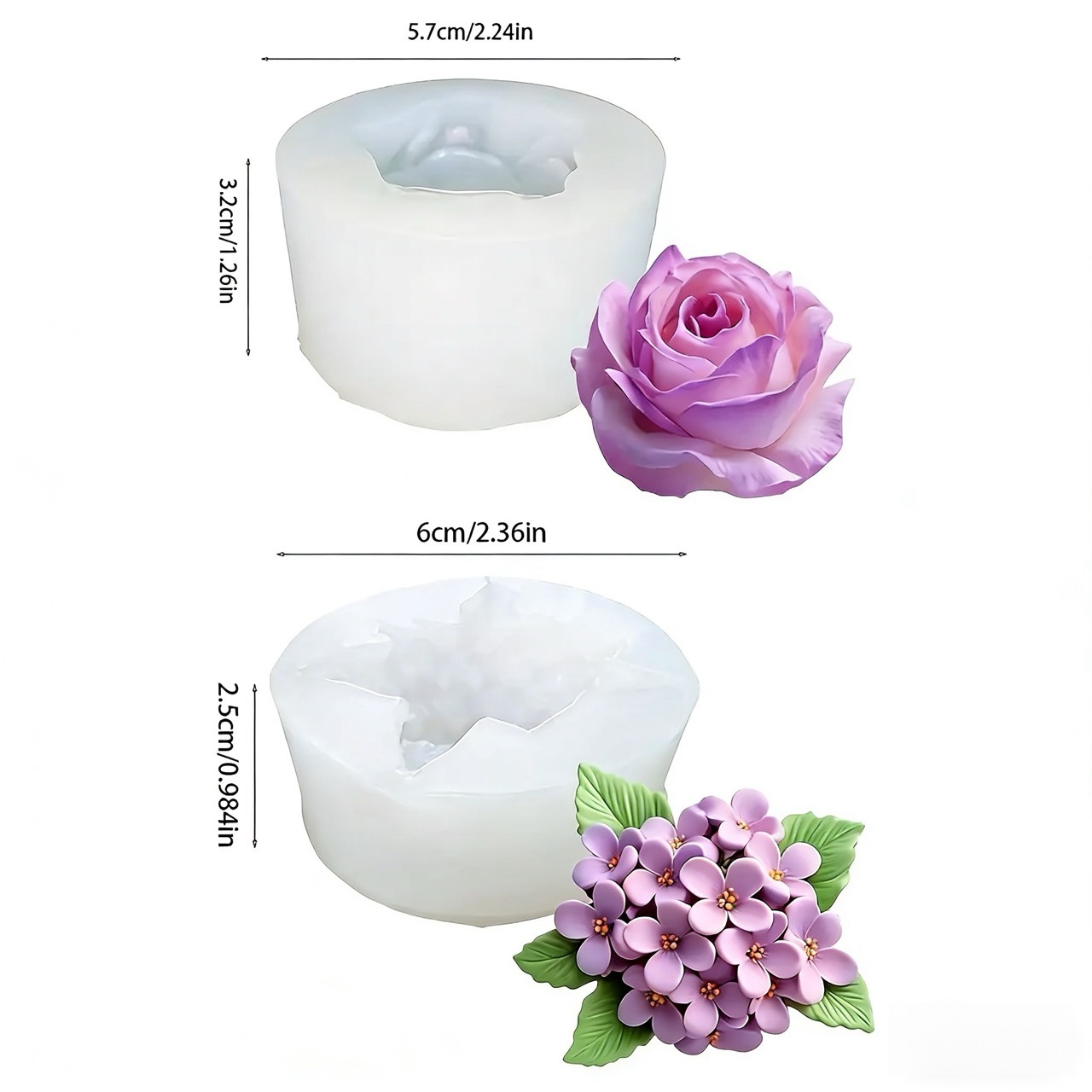 แม่พิมพ์ซิลิโคนรูปดอกไม้ 3 มิต - Resin Art And Design บทวิจารณ์และราคา
