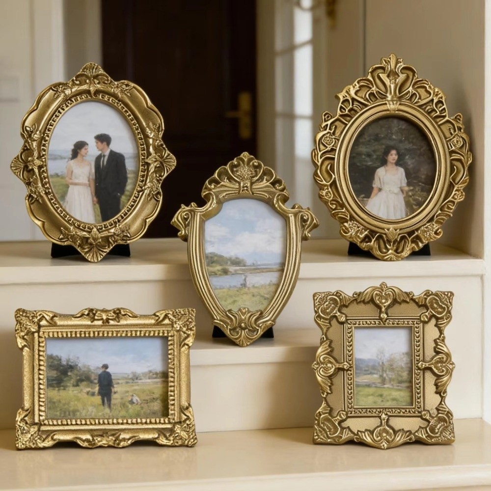 กรอบรูปวินเทจ DIY เรซิ่นสีทองโ - Resin Art Photo Frame บทวิจารณ์และราคา