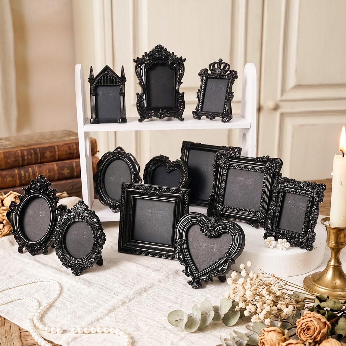 กรอบรูปมินิสไตล์เรโทร อุปกรณ์ป - Resin Art Photo Frame บทวิจารณ์และราคา