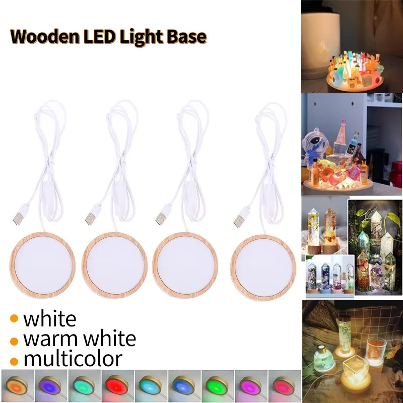ฐานไฟ LED สำหรับตกแต่ง 3 มิติ  - Resin Art Stand บทวิจารณ์และราคา
