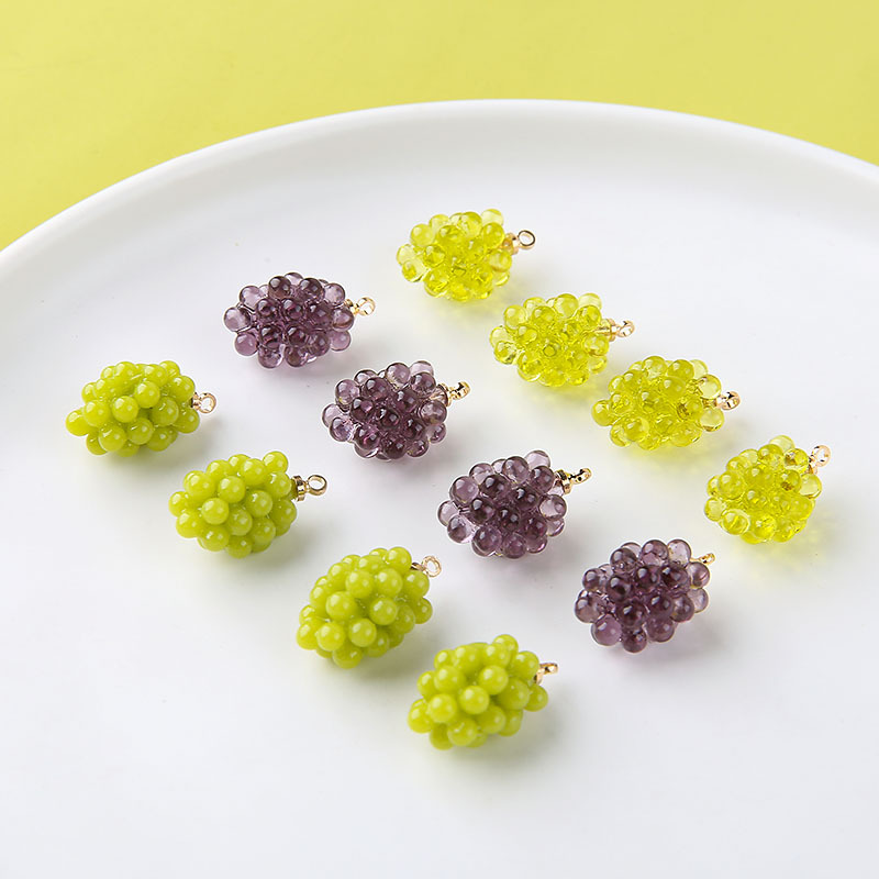 จี้เรซินรูปองุ่นน่ารัก 6 ชิ้น  - Resin Art Jewelry Kit บทวิจารณ์และราคา