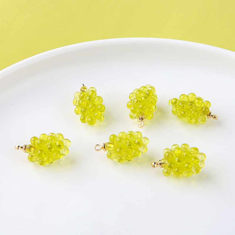 จี้เรซินรูปองุ่นน่ารัก 6 ชิ้น  - Resin Art Jewelry Kit บทวิจารณ์และราคา