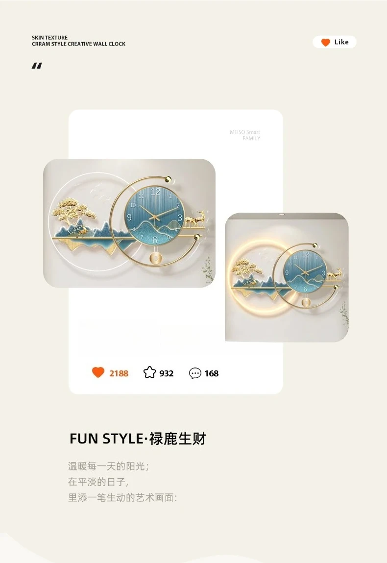 นาฬิกาแขวนผนังศิลปะหรูหรา ดิจิ - Resin Art Clock บทวิจารณ์และราคา