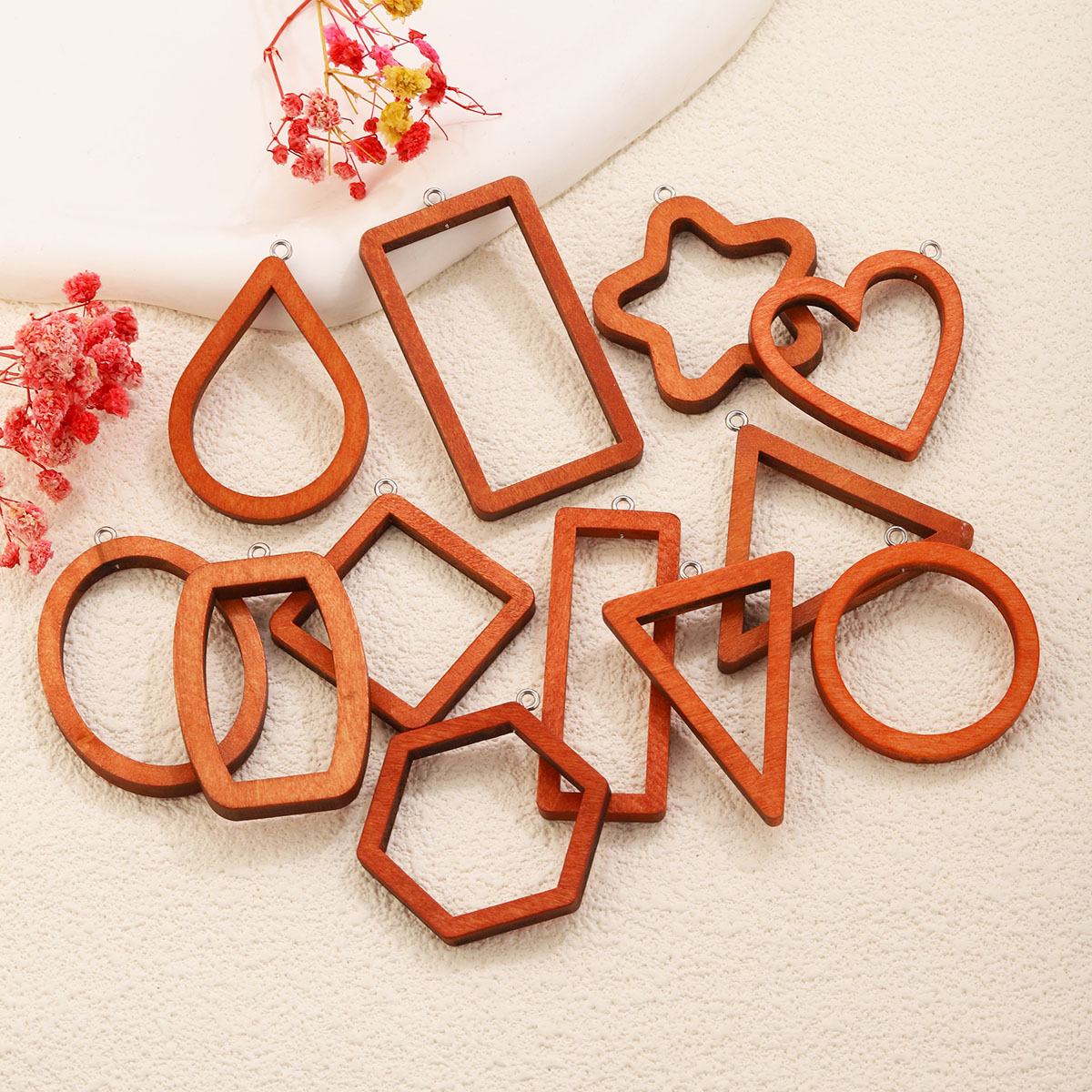 จี้รูปทรงเรขาคณิตไม้รูปสามเหลี - Resin Art Jewelry Kit บทวิจารณ์และราคา