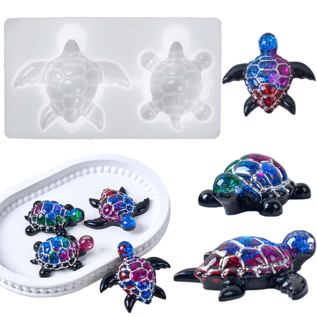 แม่พิมพ์ซิลิโคนรูปเต่าทะเล 3 ม - Resin Art Uv บทวิจารณ์และราคา