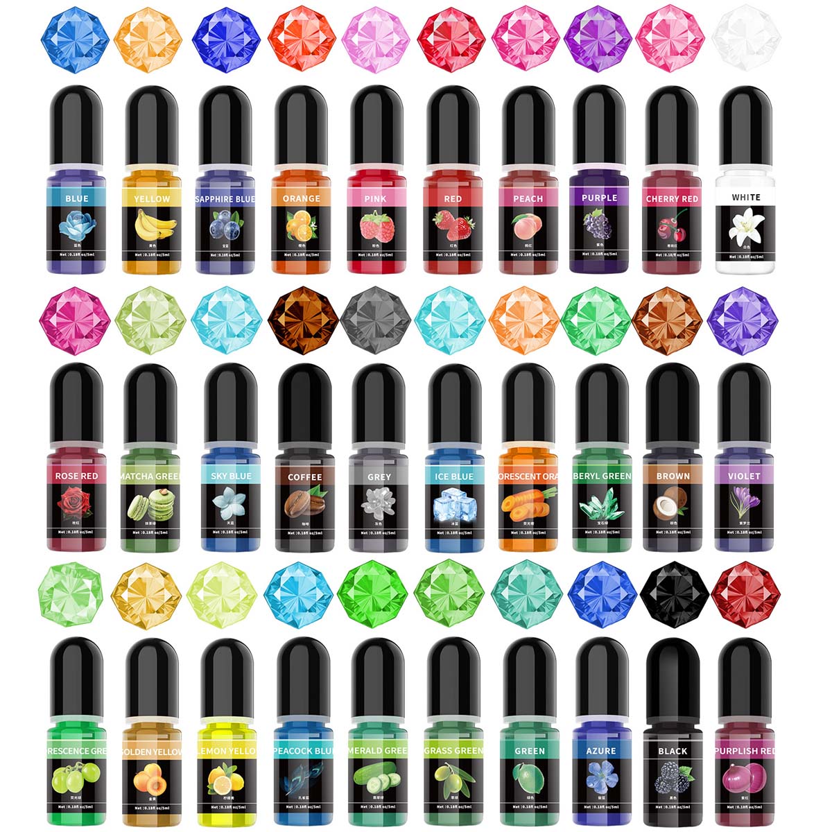 5 ml/ขวดอีพ็อกซี่เรซิ่นPigment - Resin Art Uv บทวิจารณ์และราคา