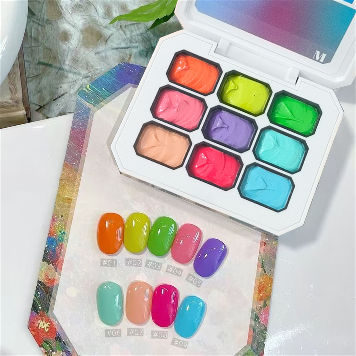 ยาทาเล็บเจล 9 สี 1 ชิ้น สำหรับ - Resin Art Gel บทวิจารณ์และราคา