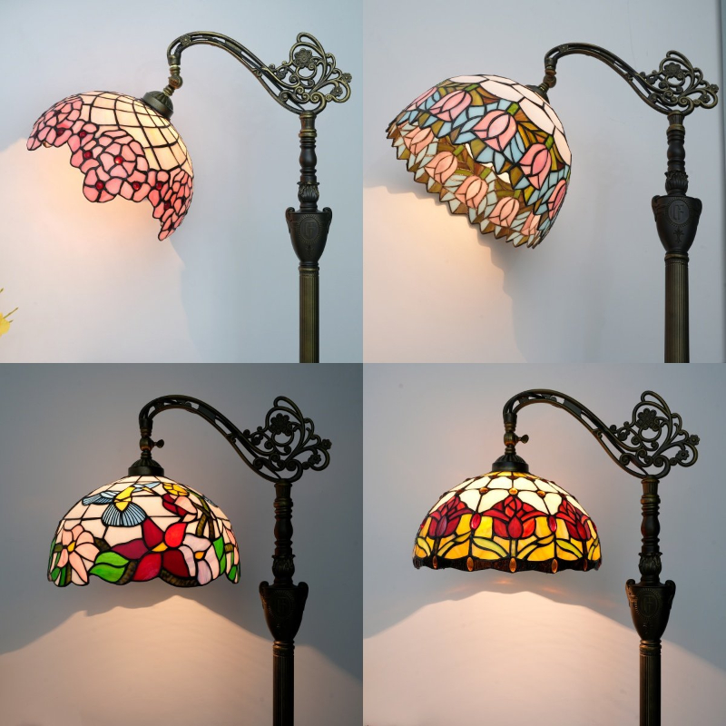 ทิฟฟานี่โคมไฟตั้งพื้น ดอกไม้ ศ - Resin Art Stand บทวิจารณ์และราคา