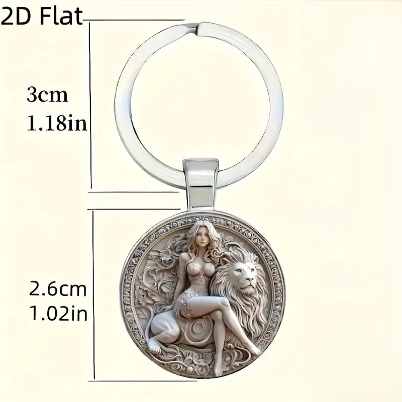ดีไซน์เทพธิดาและสิงโตสไตล์ยุโร - Resin Art Design Keychain บทวิจารณ์และราคา