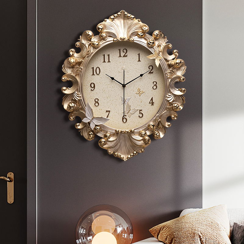 นาฬิกาแขวนผนังสไตล์ยุโรป นาฬิก - Resin Art Clock บทวิจารณ์และราคา